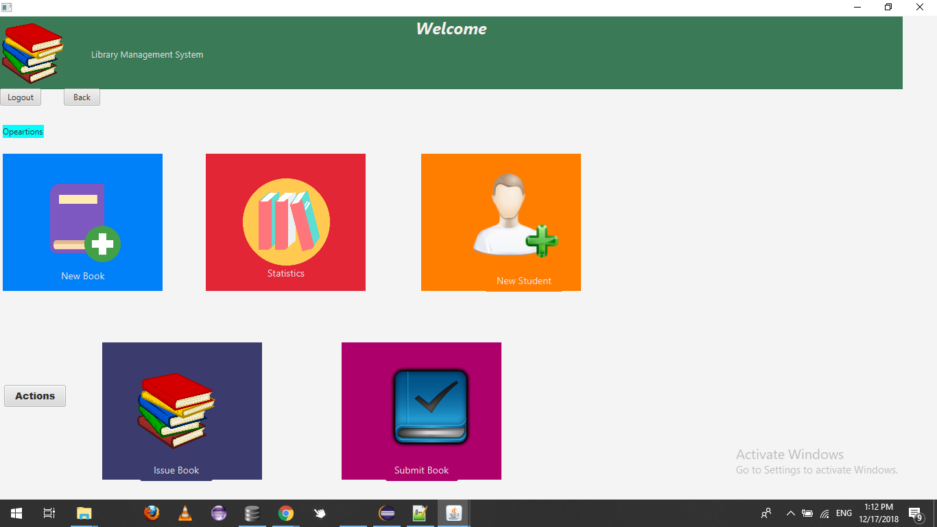 library management system project in java with source code